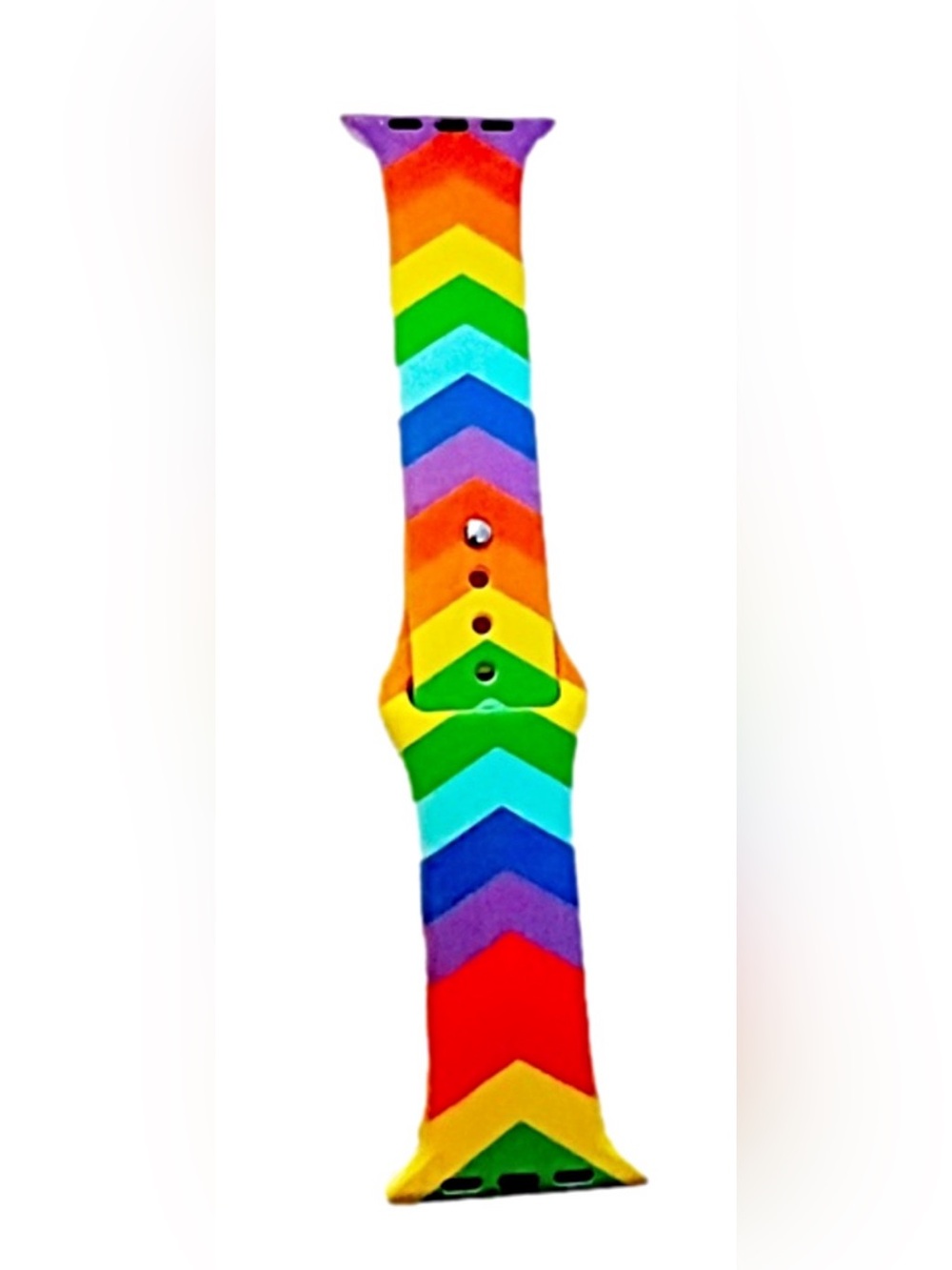 🆕 Rainbow 🌈 Soft Silicone Apple
Watch Compatible Strap Band